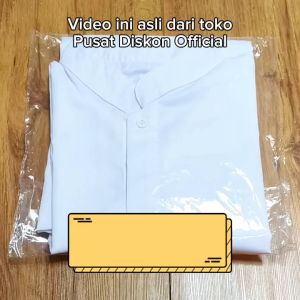 Baju Koko Pria Lengan Panjang Premium Putih Muslim Dewasa Nyaman Halus