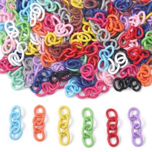 100 ชิ้น 2.5-5 เซนติเมตรเหล็กเครื่องประดับโซ่ขยาย Multicolor Link Chain Assortment สําหรับเครื่องประดับ DIY ทํา Extenders