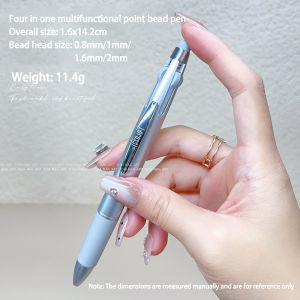 ปากกาแต่งเล็บเพ้นท์เล็บแบบหมุน4-In-1แปรงทาสีเล็บดีไซน์ปากกาลูกลื่นเครื่องมืองานศิลปะแต้มสีลายจุดแต่งปลายเล็บ