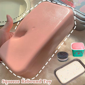 Squishy Fidget Toy Silicone Cookie Squeeze Rebound Toy Slow Rebound Pinch Decompression Toy Stress Release Vent Toy