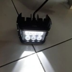 Lampu sorot/tembak 4611 protaper KOTAK 6 Led + strobo MERAH BIRU