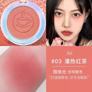 Carson Three-In-One Blush Palette Matte Peach Color Cheek Highlighting Contouring Compact Natural Looking New 2025