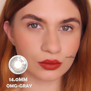 OMG Series 2pcs brown color contact lenses 14.0mm gray contact lens makeup yearly use