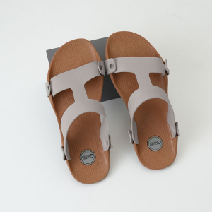 Sandal Karet Pria Dewasa Terbaru Gofort Borealis Beige Keren Empuk Tebal Kuat Tahan Air Anti Licin