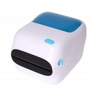 WIFI + USB Black and White 4x6 Shipping Label Printer with Large Paper Bin