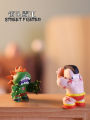 Japanese Genuine Stasto Capsule Toy Hell Cat Street Fighter Joint Name Spring Play Game Childhood Memories. 