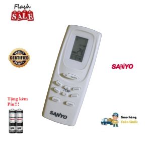 Remote Điều khiển điều hòa Sanyo các dòng Sanyo 9000 12000 18000BTU 1 &2 chiều Inverter - Hàng tốt Tặng Pin