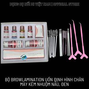 Bộ Brow Lamination Uốn Định Hình Chân Mày kèm Nhuộm Đen Nâu