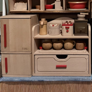 UP LOVE | Pretend Play Wooden Kitchen Toy Unpainted