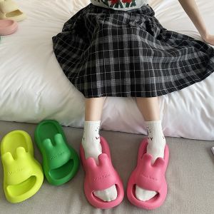 Womens Slippers Summer Non-Slip Deodorizing Filter Home Outwear Ins Fun Rabbit Thick Sole Shit Feeling Eva Couples Sandals