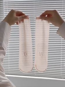 Kaos Kaki Transparant Wanita Model Stocking Slip Gel Anti Slip Tebal Transparan Stoking Fashion