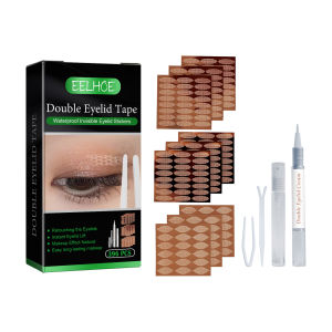 Eelhoe Invisible Double Eyelid Sticker Natural Lasting Instant Eye Lift Double Eyelid Tape Set Gauze Lace Mesh Shaped Eye Beauty Patch Fiber Waterproof Big Eyes Clear Gray Double Fold Eyelid Tape Sticker Beauty Tool