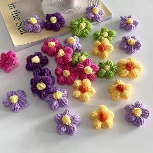 10/20 Chiếc Hoa Lụa Dệt Kim Thủ Công Appliques Cho Thủ Công DIY Phụ Kiện Trang Trí May Trên Quần Áo Giày Mũ Kẹp Tóc Trang Trí Lễ Cưới