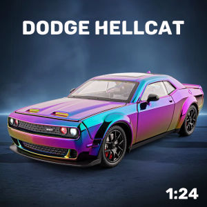 1:24 Scale Dodge Hellcat Alloy Car Model Diecast Car Toys for Boys Birthday Gift Kids Toys Car Collection