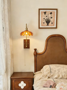 SHIGUANGSUIDAO | Vintage French Creative Retro Wooden Wall Light