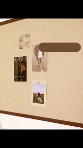 Diy Photo Wall Decorate Felt Board  self-adhesive Photo Wall Works Display Bulletin Board 60*120cm