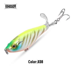 Kingdom | Kingdom Topwater Propeller Pencil Lure 90mm 11g 110mm 17g Artificial Popper Whopper Plopper Hard Wobblers For Bass Pike Fishing