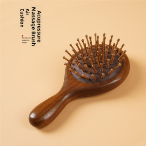 Rosewood Airbag Comb Massage Comb for Long Hair Curling Hair Home Use Meridian Massage Wooden Handle Student Dormitory Use