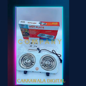 PROMO Taffware Kompor Listrik 2 Tungku Terbaik Portable Coil Hot Plate 2000W - WY-05C
