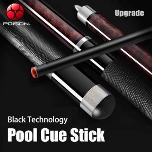 PREOAIDR POINOS Carbon Fiber Pool Cue Stick 147cm/58in 13mm Rainbow Tip Leather Grip Wrap 1/2 Split  Billiards