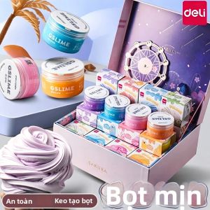 deli | Đồ Chơi Slime Trong Suốt Không Dính Cho Bé Gái Giảm Stress
