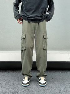 Celana Cargo Panjang Pria Black Green Korean style jogger cargo Celana Olahraga Cargo Pants celana Training Pria celana kargo pria Celana jogger pria oversize Celana Loose Pants Celana kasual celana pria keren celana kulot pria celana santai COD