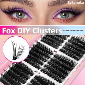 Bộ Dụng Cụ Nối Mi Tự Làm Kiểu Gai Cụm Mi Dày Mi Chồn Dạng Dải Với Gai Bộ Mi Dày Của LAKANAKU - Bao Gồm Keo Và Nhíp