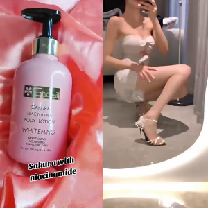 Shawill Sakura Body Lotion 500ml Niacinamide Nourishing Face&Body Whitening Glow Skincare Cream