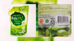 Nước rửa bát sinh học Hàn Quốc Bubble Wick Herb Green 1kg (960ml)