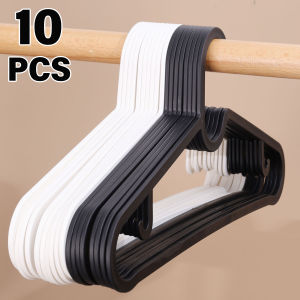YESPERY 10ชิ้นที่แขวนเสื้อผ้าให้แห้งที่แขวนพลาสติกกันลื่นราวตากผ้าสำหรับจัดตู้เสื้อผ้าใช้ในครัวเรือน