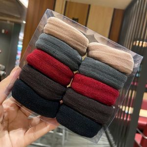 Bold Wide Rubber Bands High Ponytail Tie-up Hair Updo Seamless Highly Elastic Hair Rope Hair Band Hairband Bun
