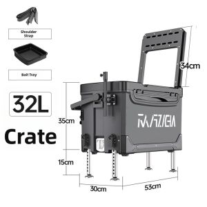 Multifunctional Light Fishing Tackle Box With Wheels