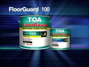 TOA ฟลอร์เซอร์ 100 สีทาพื้น บริหาร ชนิด 2 ส่วน ทำให้งานพื้นภายใน สามารถกลับไปทำงานได้ง่าย 3.785 ลิตร สี อีพ็อกซี่ โคตติ้ง Epoxy Coating