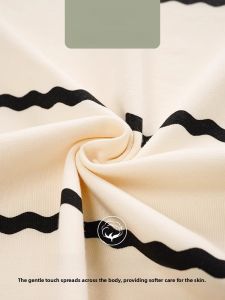 miiow | Pure Cotton Sleep Dress Women Summer Short Sleeve Long Skirt Nightgown Simple Wearable Home Clothes With Chest Pad Round Neck