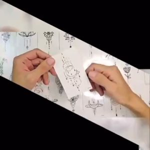 tato badan kupu kupu tato stiker temporer