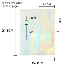 10Pcs A5 Photo Album Binder Sleeves 1P 2P 4P Photo Album Binder Refill Inner Cards Photocard Refill Bags Pocket Instax Name Card