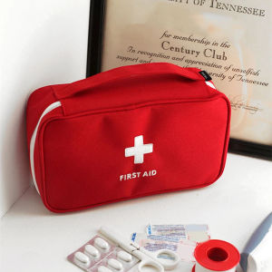 Portable medicine bag travel first aid kit medical outdoor pill storage suitcase