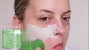 EELHOE | Green Tea Clay Mask Stick Natural Green Tea Extract Deep Pore Impurities Cleansing Oil Balance Antioxidant Soothing Face Mask