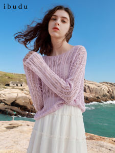 3COLOUR·S | Summer New Design One-Shoulder Hollow Knitwear