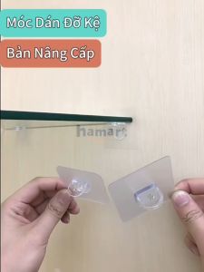Miếng Dính Tường Kê Sàn Hamart Móc Dán Tường Lót Sàn Kê Ván BẢN DÀY Siêu Chịu Lực 5KG KO KHOAN ĐỤC