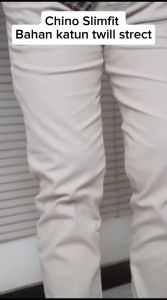 Celana Panjang Pria Dewasa Chino Pants Slimfit Kerja harian Santai Bahan katun melar