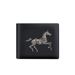 WILLIAMPOLO | Mens Thin Long Leather Wallet with Drivers License Compartment