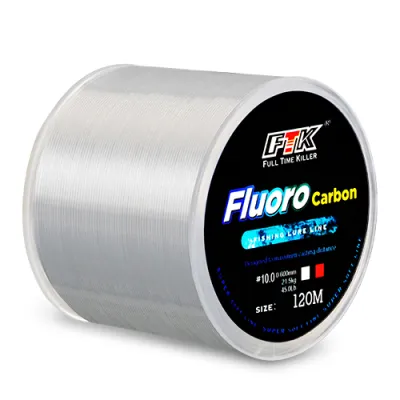 Dây Câu Cá Bằng Sợi Carbon Phủ Fluorocarbon 120M Đường Kính 0.20mm-0.60mm Lực Kéo 7.15LB-45LB Loại Chìm Dùng Cho Biển Sông Hồ