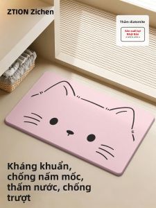 ZTION | Thảm Tắm Chống Trượt Hấp Thụ Nước Nhanh Từ Gel Silica Cứng