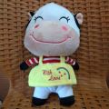 Boneka Sapi Senyum Cantik Lucu Boneka Hewan Karakter Sapi Cow Pakai baju. 