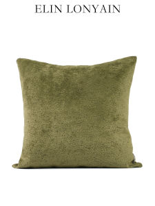 โมเดิร์น เรียบง่าย สีเขียว เท็ดดี้กำมะหยี่หมอนบ้านห้องนั่งเล่นโซฟาเบาะพนักพิงหมอนบ้านสิ่งทอหมอนปลอก