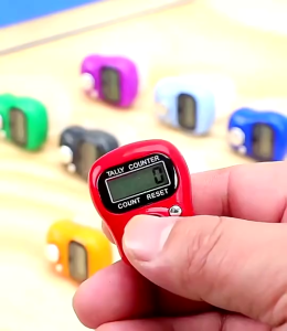 Tasbih Digital Elektrik Mini LED Penghitung Manual Serbaguna Ringkas Mudah Dipakai Praktis Kekinian