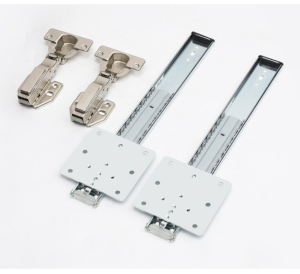 Steel Fold Up Folding Concealed Hydraulic Hinges for Cabinet Drawer Guide Soft Close Drawer Sliding Rail Hardware Accessories
