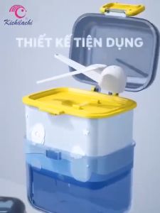 Hộp Đựng Sữa Bột Kèm Thìa Gạt Tiện Dụng Hộp Đựng Sữa Cho Bé Khi Đi Chơi Đi Du Lịch Chống Thấm Nước
