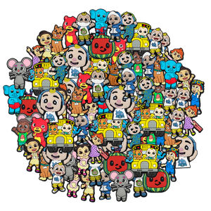 hot toys | 17-100pcs Hot Toys Cute Shoes Charms Cartoon Clog Sandal Garden Shoe Decoration Accessorie Buckles Kids Party Gifts